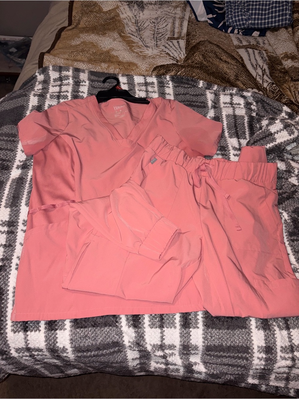 Coral pink scrubs